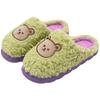 Plush cotton slippers female winter couple cartoon cute bear cotton mop home household warm fluffy slippers male winter