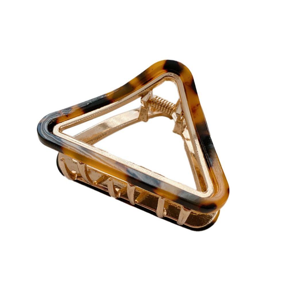 Multicolor Triangle Hair Crab Clip Korean Style Geometry Shark Clip Acetic Acid Hair Claw Party