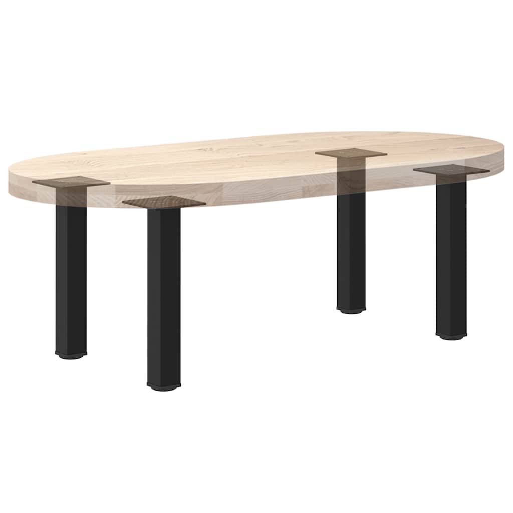Vidaxl Coffee Table Legs, 4 Pcs, Black, 30-32 Cm, Steel