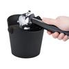 Espresso Coffee Knock Box for Grounds with Removable Shock-Absorbent Knock Bar and Anti-Slip Base, Coffee Knock Box Container, Black