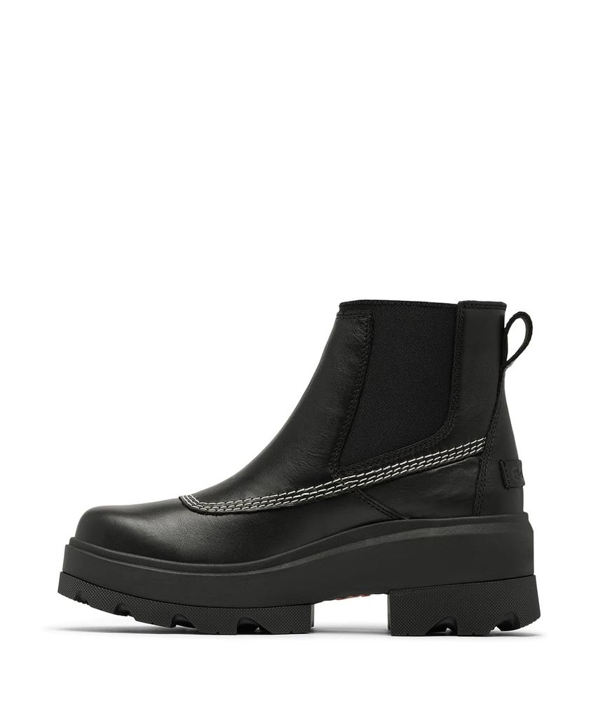 [Sorel] Joan Forward Chelsea Boots for Women, 24.5cm, Black, Bleached Ceramic