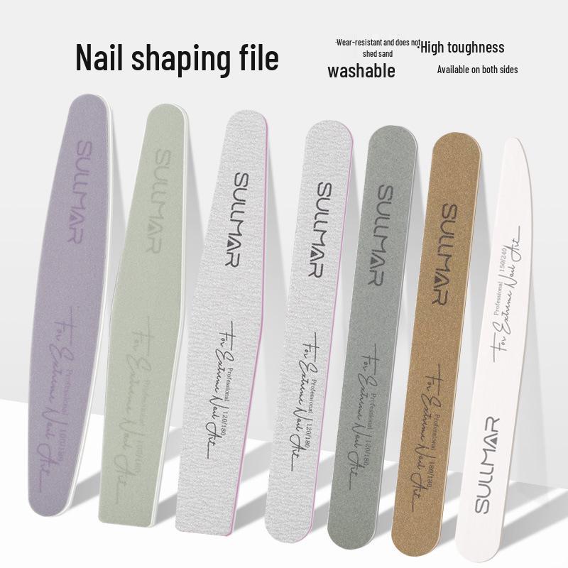 

SULLMAR Double-Sided Nail Buffing and Shaping Sponge with Light Therapy