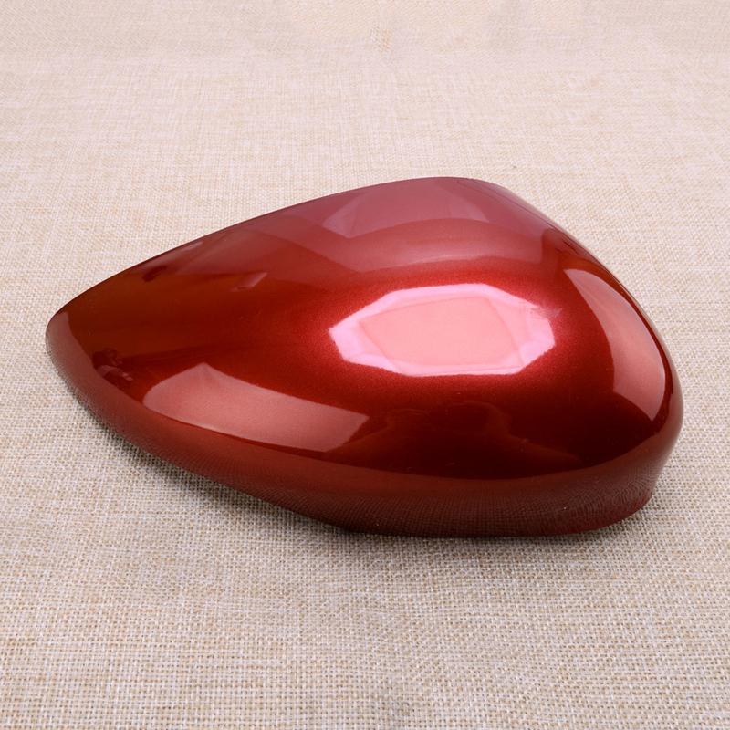 Car Front Right Side Door Rearview Wing Mirror Cover Cap Casing ABS Fit for Ford Fiesta MK7 2008-2017 Hot Magenta Red