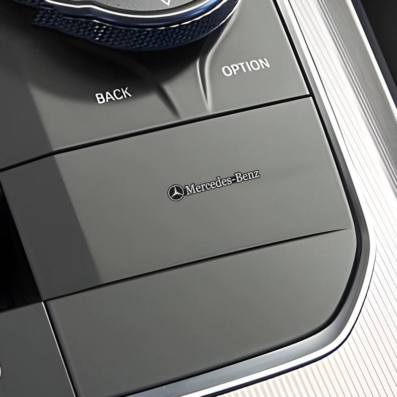 Aluminum Car Audio Decoration Sticker Badge Decal Accessories For Mercedes-Benz GLC X253 X254 C-Class W205 W206 A-Class W177 GLA BM1