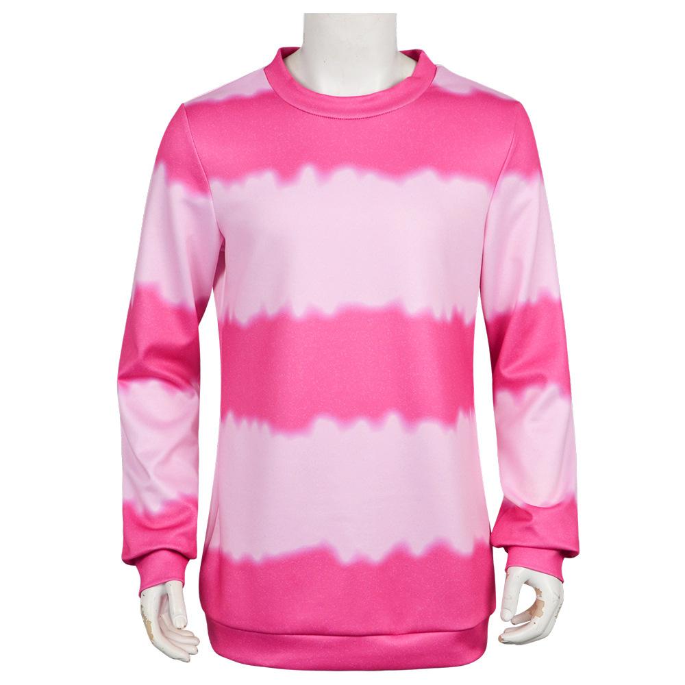 

Аниме K-Pop Охотники на демонов Саджа Мальчики Малыш Саджа Костюм для косплея Розовый в полоску С длинными рукавами Униформа Вечеринка на Хэллоуин для женщин мужчин XL