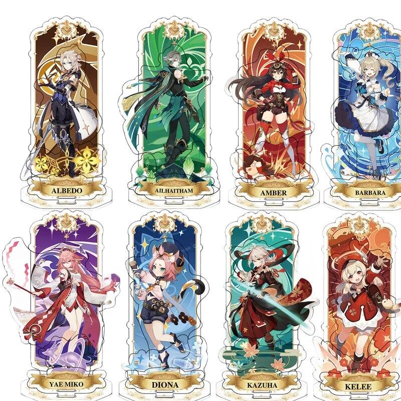 

Аниме-игра Genshin Impact Stand, акриловая фигурка Чжунли Хутао Шугун, Странник Alhaitham, настольные украшения, коллекция фанатов, подарки