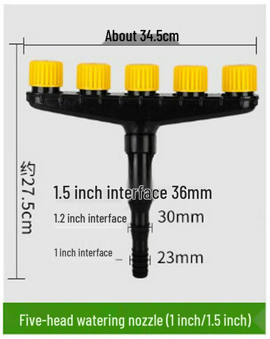 Multi-Head Garden Sprinkler Nozzle for Vegetables and Flowers