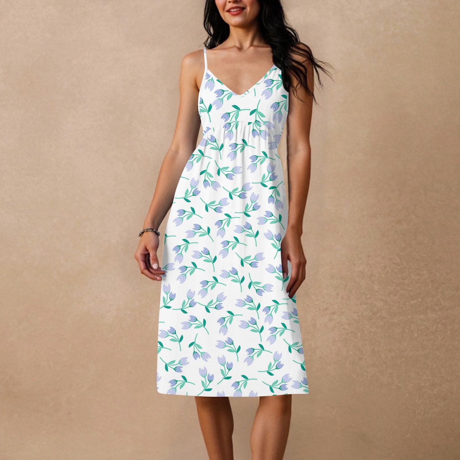 

Жіноча сукня на тонких бретелях, з відкритою спиною, з бантом, вільного крою, повсякденна, пляжна, для відпочинку XL