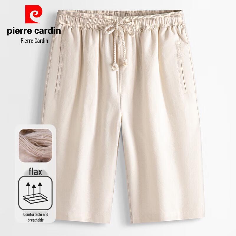 Pierre Cardin Men s Linen Blend Casual Shorts M