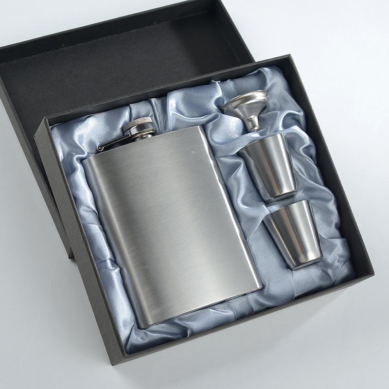 8oz přenosná kapesní placatka z nerezové oceli na whisky, nádoba na alkohol, dárek, láhev na pití vodky, sada na víno, venkovní
