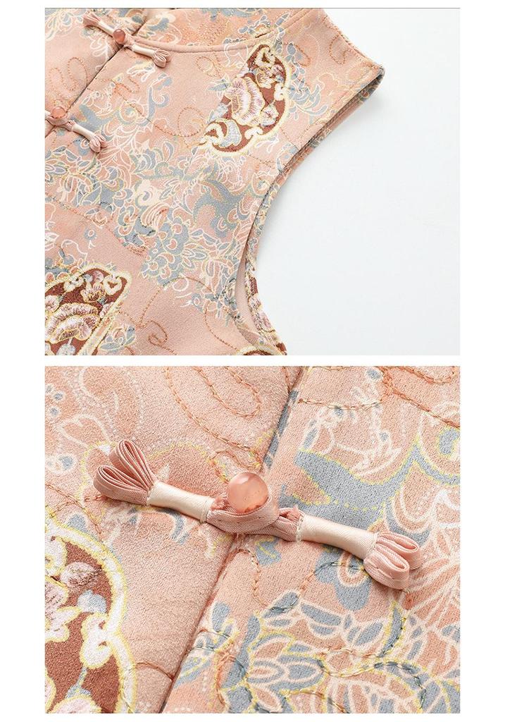 Grandma's Spring Shawl Vest: Stylish Age-Reducing Chinese Style for Middle-Aged and Elderly