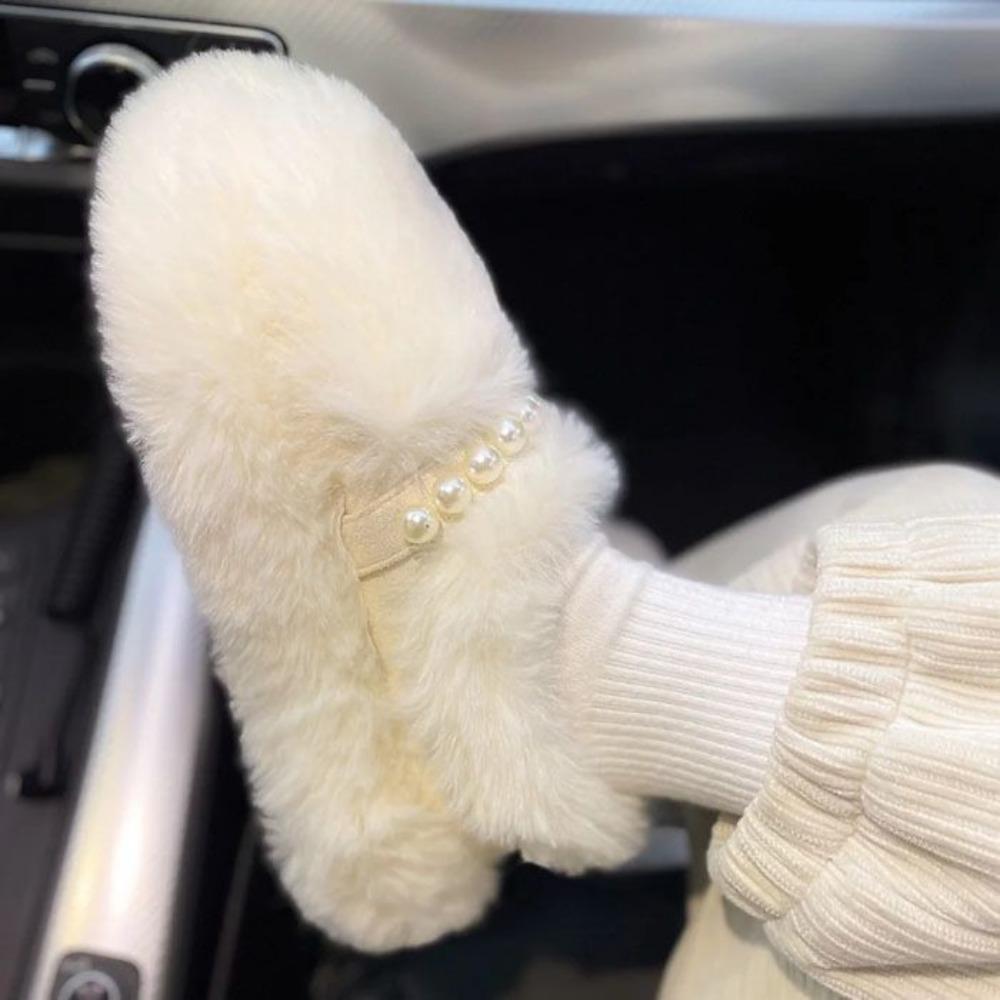 Fashion Luxury Sheep Fur Lined Loafers Women Lambswool Shoes Ladies Winter Slip On Furry Flats Cotton Wool Mocasine Femme Barefoot Boots