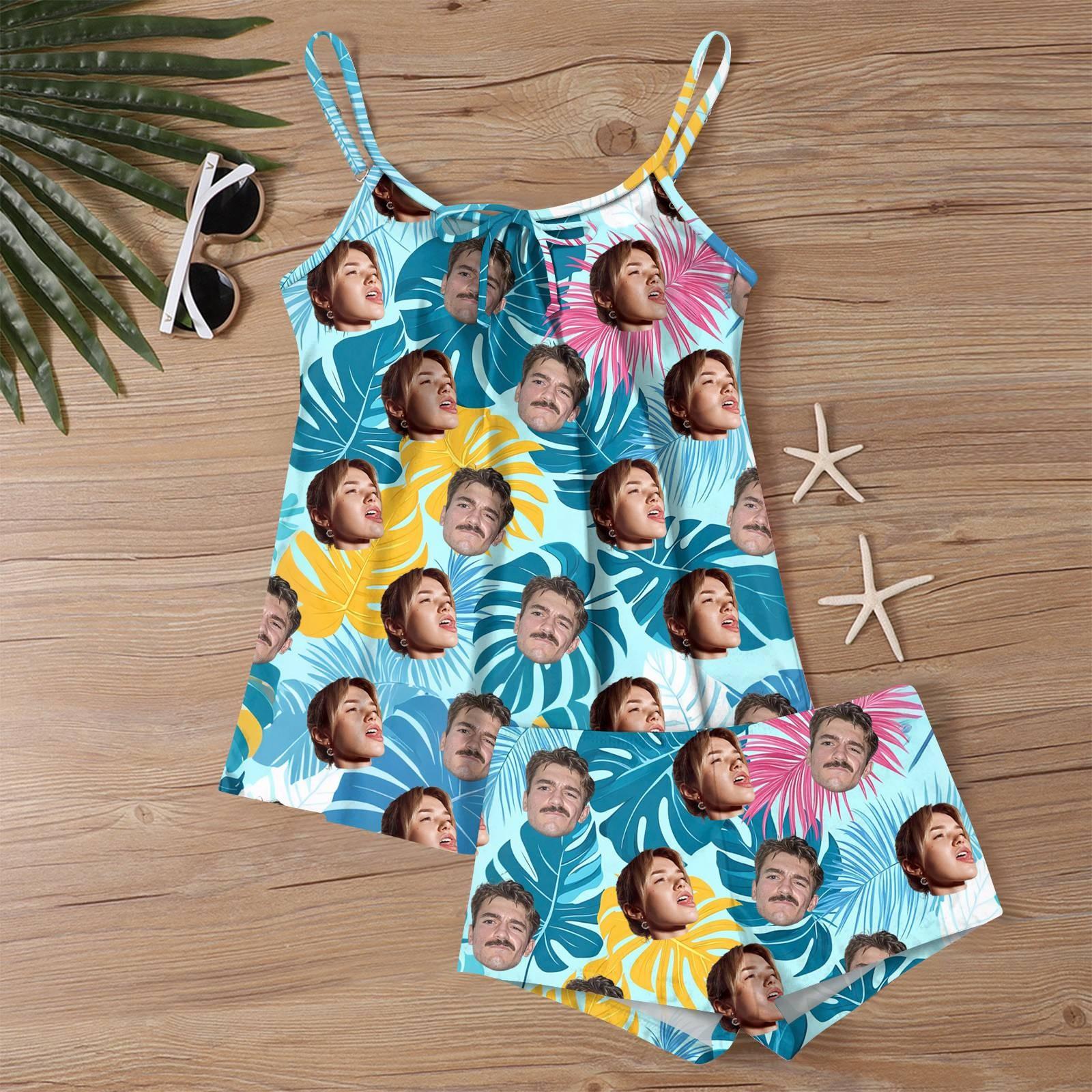 

Женские сексуальные облегающие шорты-боксеры с принтом на бретельках, бикини больших размеров, купальник (Два куска) XL жёлтый