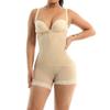 Women's Solid Color Side-pull Hip-lifting Tummy-tightening Large Size Body-shaping Bodysuit Hip-tightening Waist Tights