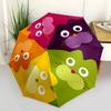 1pc Colorful Cats Fashionable Automatic Opening/Closing Folding Umbrella with 8 Bones, Windproof Portable, Daily Use017