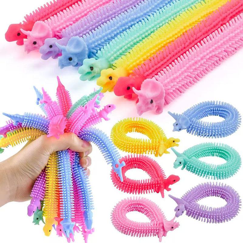 Toys 5PCS Stretchy Strings Fidget Sensory For Teens Stress Relief Anti-Anxiety Birthday Party Favors Gifts Kids Boys Girls
