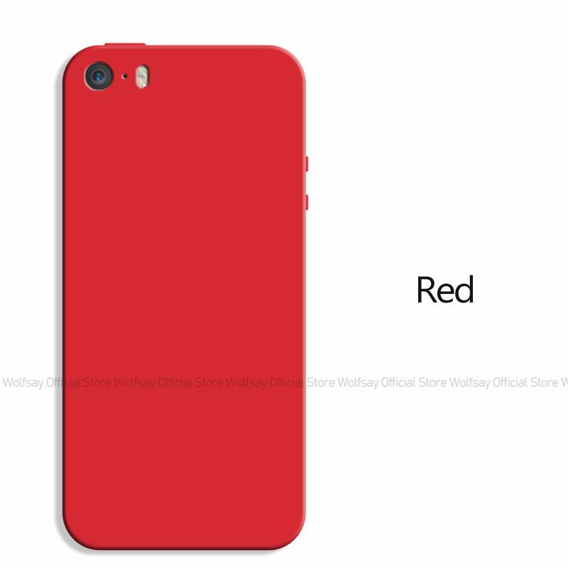 Für iPhone SE 2016 Hülle Für iPhone 5 5s SE 2016 Abdeckung Luxus Stoßfestes TPU Flüssigsilikon Handy Rückseite Hülle Für iPhone SE 2016