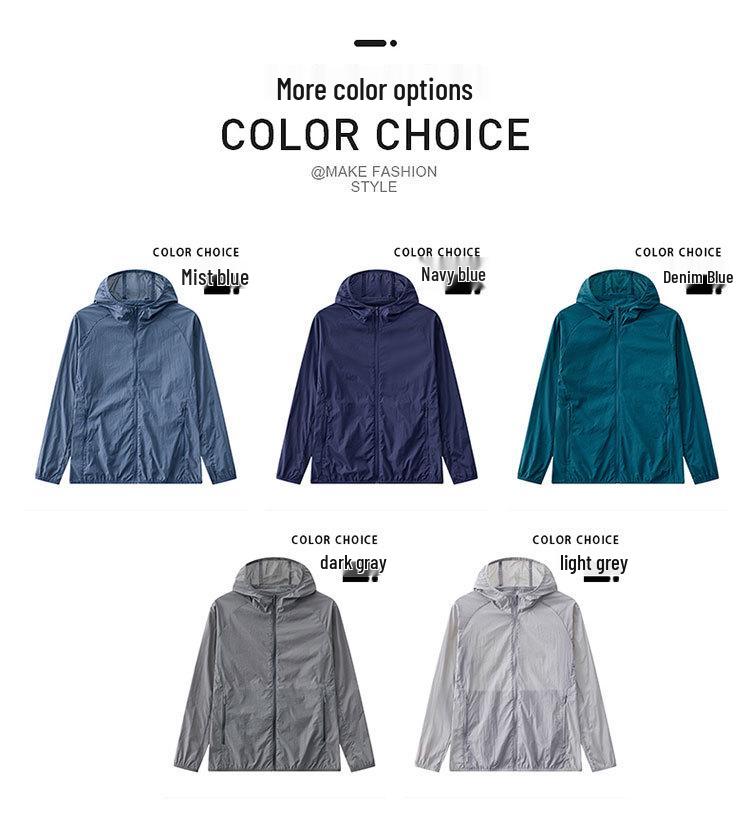 UPF50 Eisseide Sommer Sonnenschutzjacke: Leicht, UV-Schutz, Unisex Outdoor Haut Angelbekleidung