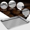 Handun Textured Stainless Steel Draining Tray & Rack Set