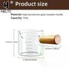 75ml Heat-resisting Glass Espresso Measuring Cup Double Mouth Glass Milk Jug With Handle Glass Scale Measure Mugs