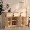 Vidaxl Szafka, 110X34X75 Cm, Lite Drewno Sosnowe