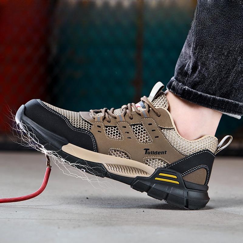 Safety Shoes Anti Smashing and Anti Stabbing Work Shoes Sports Shoes Lightweight The Mesh Breathable Safety Insulated Sneakers