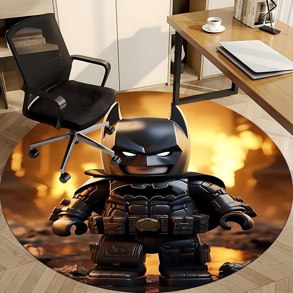 1pc Lego Office Round Area Rug, Indoor Mat Suitable For Office, Bedroom Living Room Home Decor, Room Deco, Offic a0928194