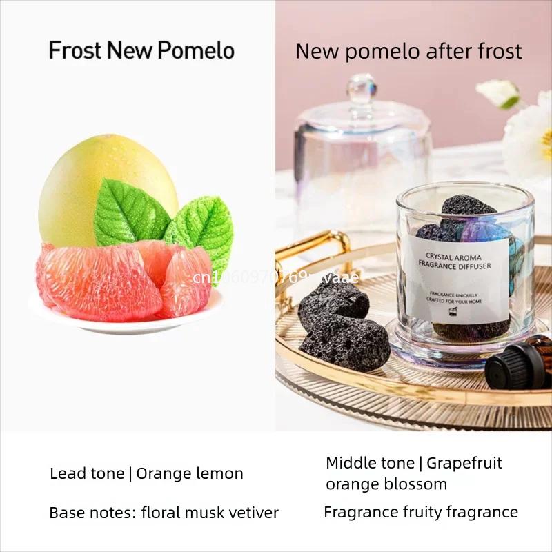 

Aromatherapy Essential Oil Aroma Diffuser Stone Indoor Fire Free Crystal Stone Set Home Bedroom Fragrance Souvenir Gifts Pomelo after Frost