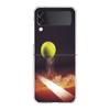 Phone Cover For Samsung Galaxy Z Flip 6 5 4 Case Transparent For Samsung Z Flip 3 Hard PC Foldable Shell Tennis Sport Capas Bags