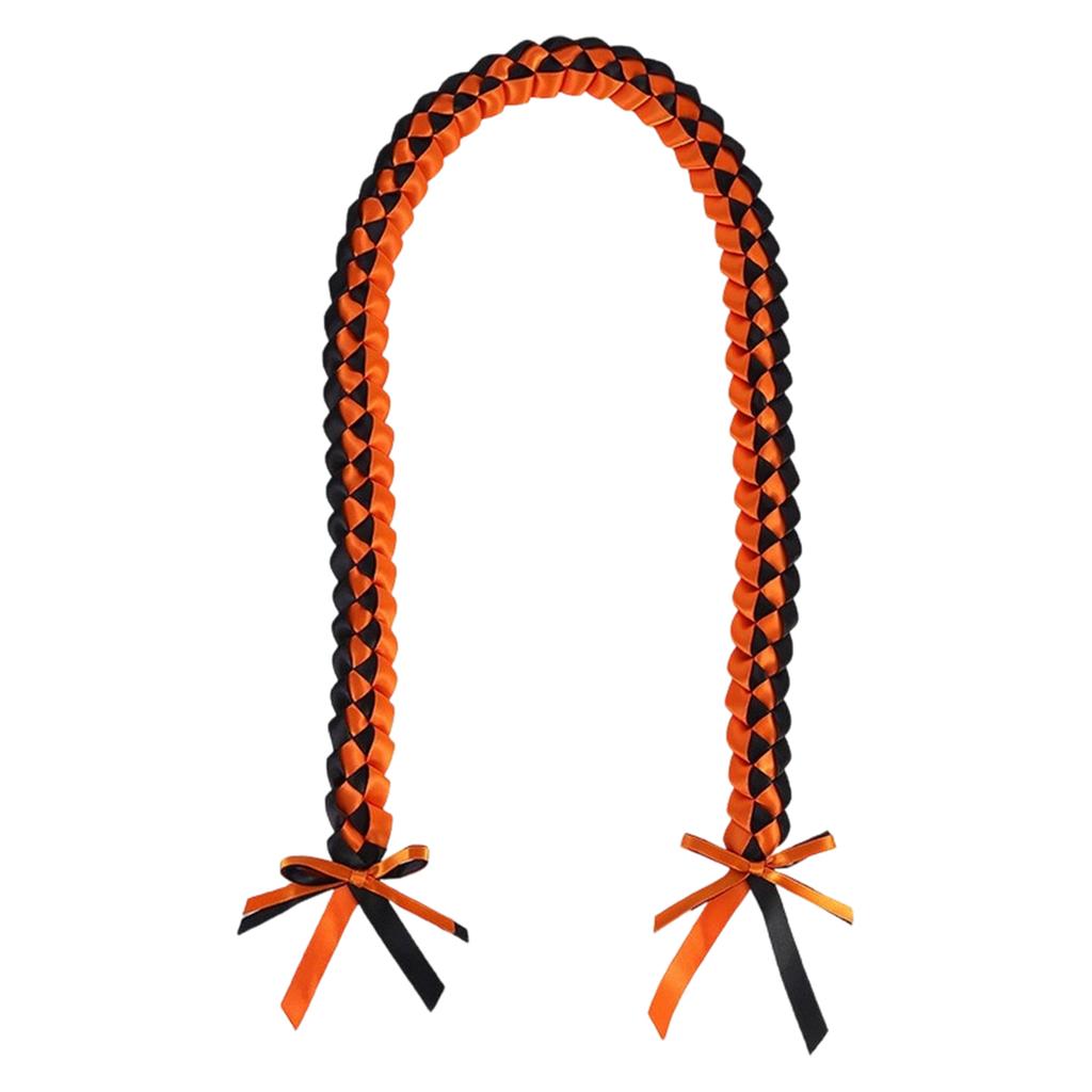 Handmade Ribbon Rope Class Of School College High School Graduation Double Necklace Leis Congratulation Party Gifts Bow Closure Jewelry For Women Men