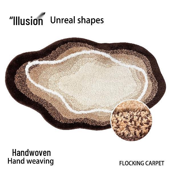 Thickened Wilton Flocking Bedside Carpet: Tufted Living Room Floor Mat