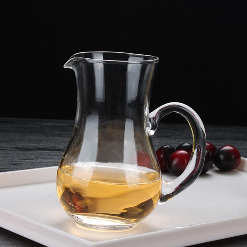 10oz 300ml Household Baijiu Dispenser Foreign Wine Jug Transparent Retro Water Dispenser Glass Wine Decanter Restaurant Utensils