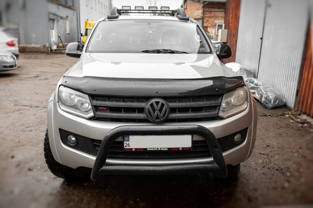 Дефлектор капота (EuroCap) для Volkswagen Amarok 2010-2022 гг