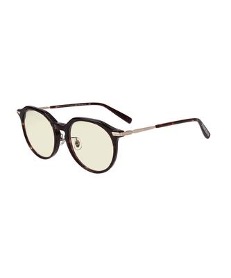WEB Exclusive STUDIO SEVEN Boston Type Sunglasses Demi Tortoiseshell Black Thick Rim Black Rim Light Color Lens UV Protection UV Protection Stylish