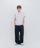 PSSHOPPER Semi-Crop Slub Vintage Short Sleeve T-Shirt [Cocoa]