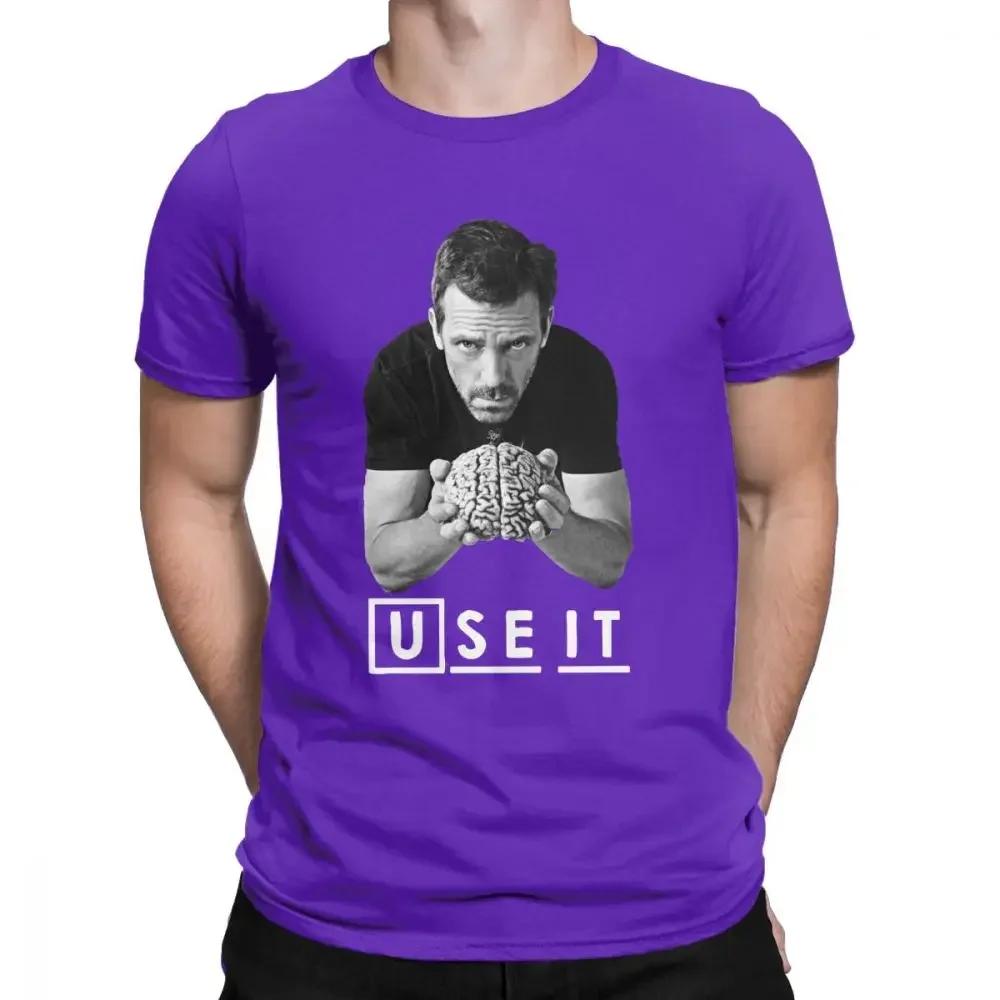 House MD Męska Koszulka DDrr House Użyj tego Zabawne Góry Bawełniana Koszulka z Krótkim Rękawem Niestandardowa Męska Koszulka Letnia Streetwear Duży Rozmiar