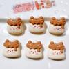 10Pcs New Cute Resin Cartoon Bowtie Cat Flat Back Parts Embellishments For Hair Bows Accessories