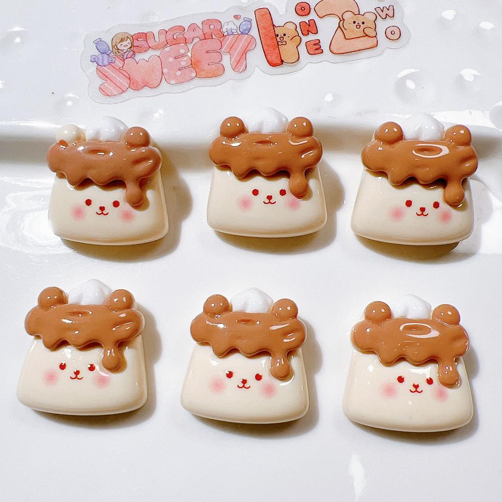 10Pcs New Cute Resin Cartoon Bowtie Cat Flat Back Parts Embellishments For Hair Bows Accessories
