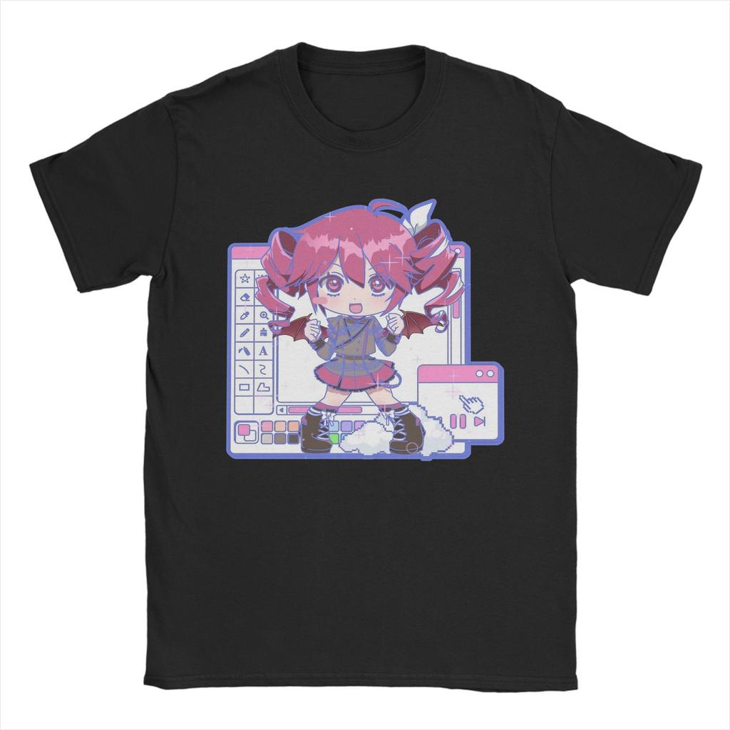 VOCALOID Windows Kasane Teto T-Shirt Men Women  Vintage Pure Cotton Tees O Neck Short Sleeve T Shirts Adult Clothes