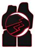 Velvet Carpets with Red Edge For: Daewoo Tico Hatchback (1996-2001)