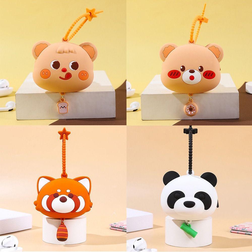 

Силиконовый брелок для ключей «Медведь-масло» с игрушками-молниями, сумки для монет, симпатичная плюшевая сумка «Медведь-масло»