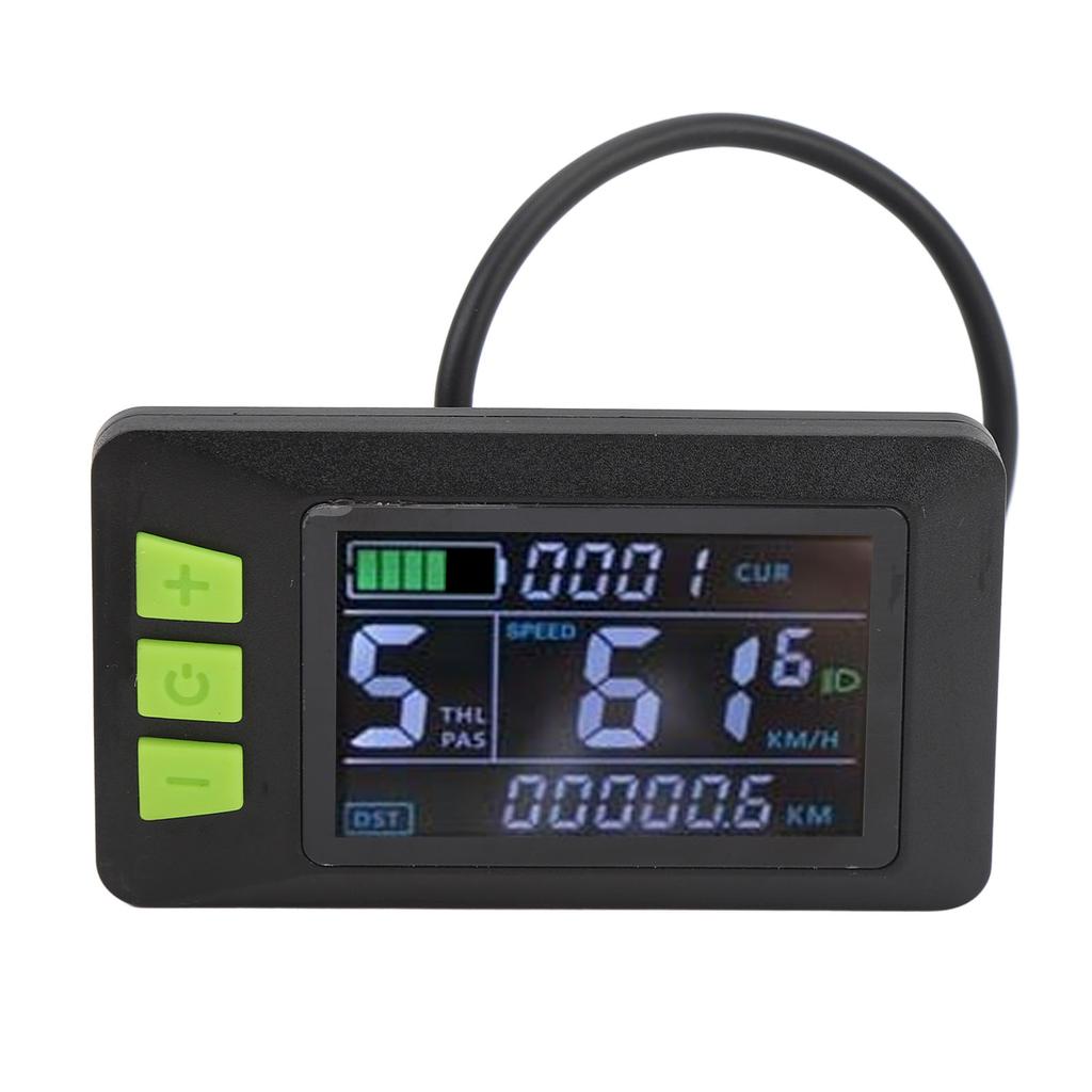 Electric Scooter LCD Display Meter 6 Pin Water Resistant Electric Scooter Display Control Panel for 24V 36V 48V 52V 60V
