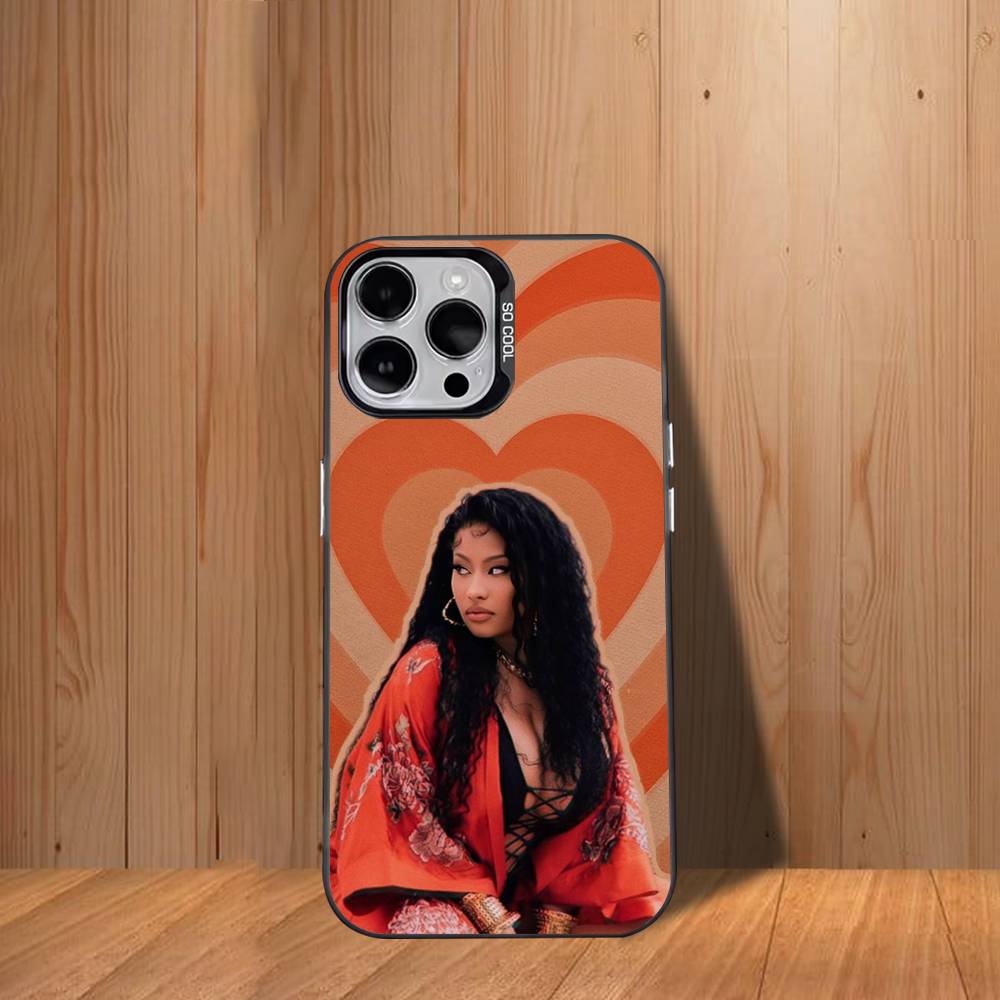 Singer N-Nicki Minaj Phone Case For iPhone 17,16,15,14,13,12,11,Mini,Pro,SE,MAX White Matte Shockproof Cover
