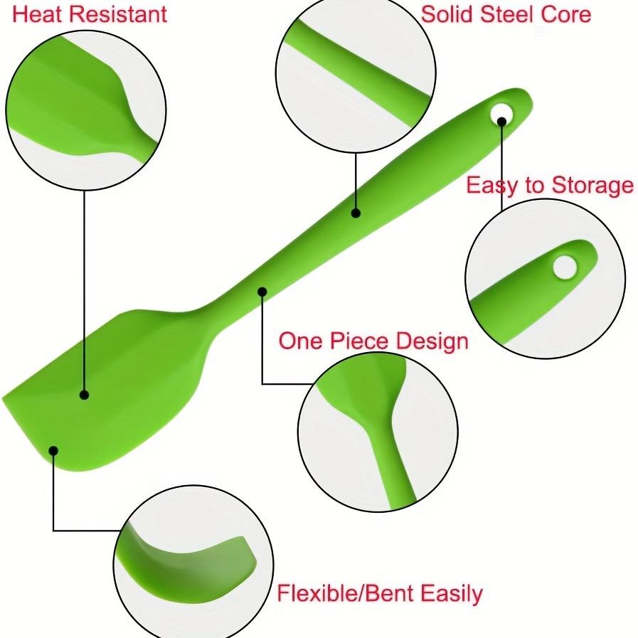 5/10/12/20PCS Random Color Silicone Spatulas Cream Spatula Cake Cream Scraper Baking Cake Tool Heat-resistant Seamless Scraper