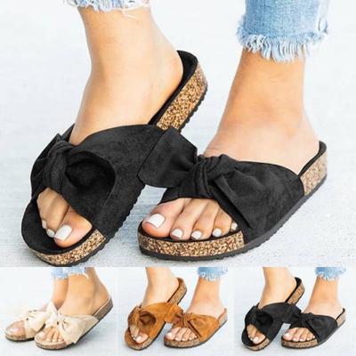 FUN.S Summer High Wedges Slippers Womens Elegant Indoor Outdoor Flat Slipper Summer Slipper Beach Shoes