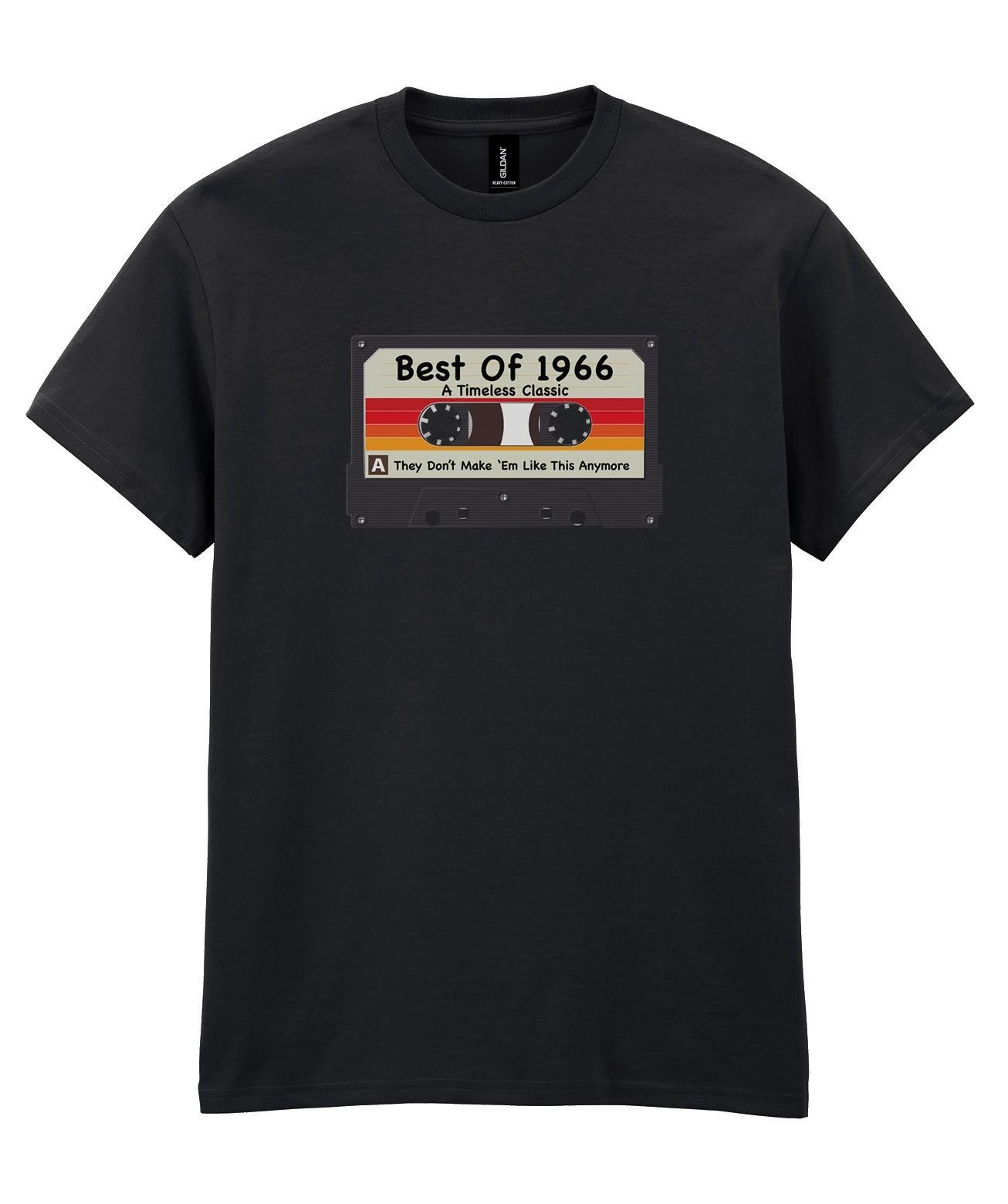 Mens 60th Birthday T-Shirt Best Of 1966 Retro Cassette Tape Music Lover Gift 60 S разноцветный