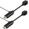 2PCS HDMI-compatible To Rj45 TX RX Female Male Extender Adapter Cable HDMI-Rj45 1080 Adapter Cord With Power Supply