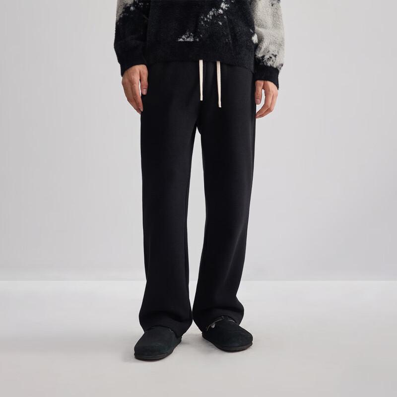 CHINISM Men s Winter Warm Double-Sided Knit Casual Trousers S