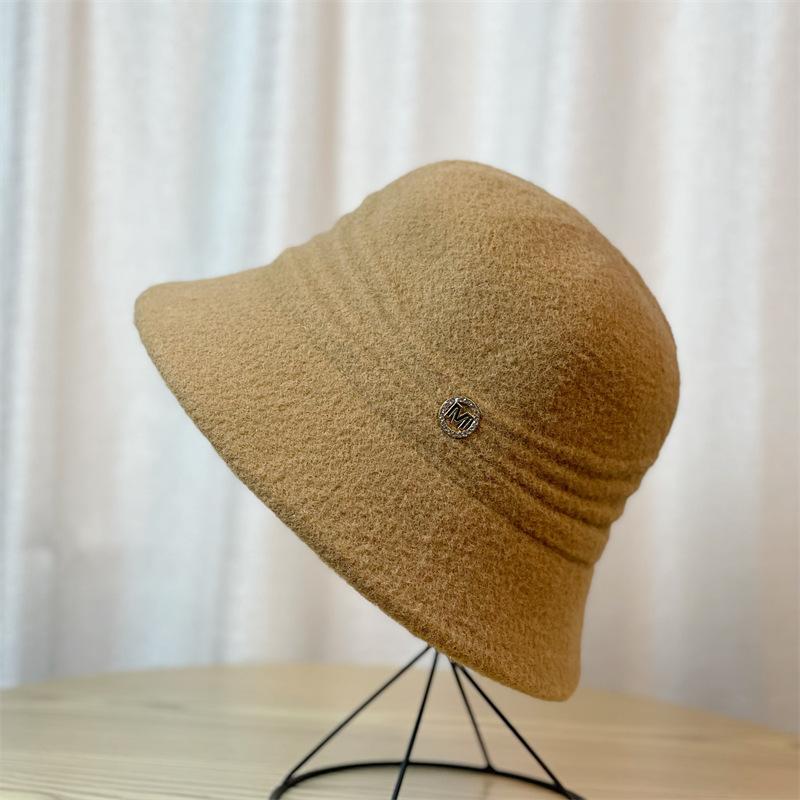 Hat Women Autumn and Winter Warm Knitted Bucket Hat Fashion Bucket Hat Basin Hat