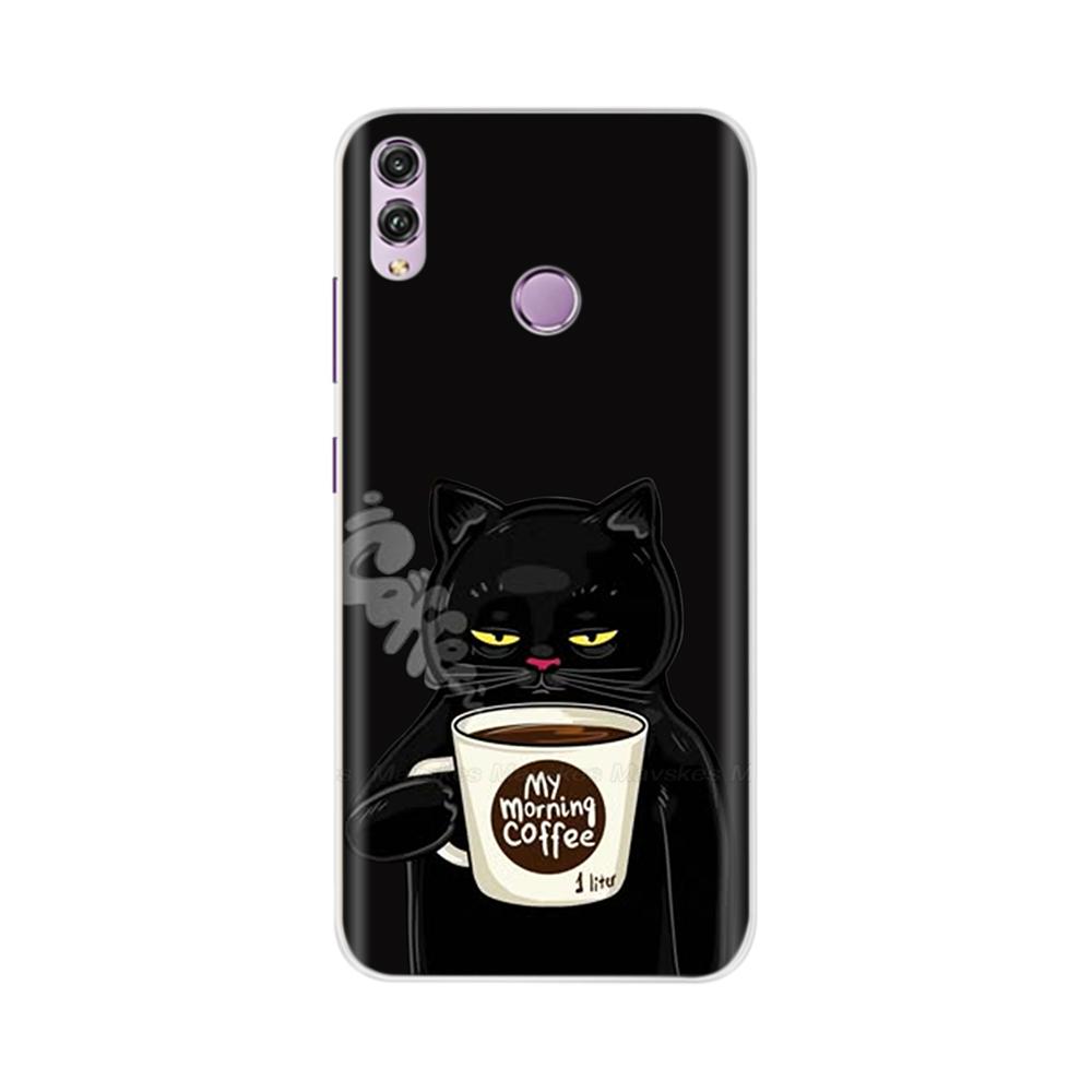 Für Honor 8X Hülle Mode Klare Bunte Weiche Handy-Rückabdeckung Für Huawei Honor 8X Silikon Funda Stoßfänger Schalen für Honor 8X
